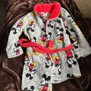 Mickey Mouse bathrobe. Tie waist